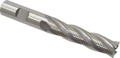 OSG - 5/8" Diam, Fine Pitch, 2-1/2" LOC, 4 Flute Cobalt Roughing Square End Mill - Uncoated, 4-5/8" OAL, 5/8" Shank Diam, Single End, 30° Helix - Apex Tool & Supply