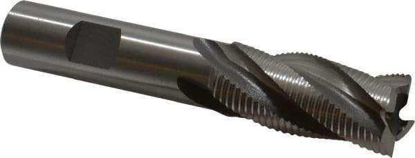 OSG - 3/4" Diam, Fine Pitch, 1-5/8" LOC, 4 Flute Cobalt Roughing Square End Mill - Uncoated, 3-7/8" OAL, 5/8" Shank Diam, Single End, 30° Helix - Apex Tool & Supply