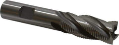 OSG - 3/4" Diam, Fine Pitch, 1-5/8" LOC, 4 Flute Cobalt Roughing Square End Mill - Uncoated, 3-7/8" OAL, 5/8" Shank Diam, Single End, 30° Helix - Apex Tool & Supply