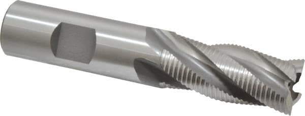 OSG - 3/4" Diam, Fine Pitch, 1-5/8" LOC, 4 Flute Cobalt Roughing Square End Mill - Uncoated, 3-7/8" OAL, 3/4" Shank Diam, Single End, 30° Helix - Apex Tool & Supply
