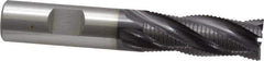 OSG - 5/8" Diam, Fine Pitch, 1-5/8" LOC, 4 Flute Cobalt Roughing Square End Mill - TiAlN Finish, 3-3/4" OAL, 5/8" Shank Diam, Single End, 30° Helix - Apex Tool & Supply
