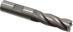 OSG - 5/8" Diam, Fine Pitch, 1-5/8" LOC, 4 Flute Cobalt Roughing Square End Mill - Uncoated, 3-3/4" OAL, 5/8" Shank Diam, Single End, Centercutting, 30° Helix - Apex Tool & Supply