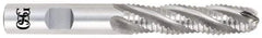 OSG - 1-1/4" Diam, Coarse Pitch, 2" LOC, 6 Flute Cobalt Roughing Ball End Mill - Uncoated, 4-1/2" OAL, 1-1/4" Shank Diam, Single End, Centercutting, 30° Helix - Apex Tool & Supply