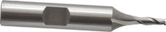 OSG - 1/8", 3/8" LOC, 3/8" Shank Diam, 2-5/16" OAL, 2 Flute, Cobalt Square End Mill - Single End, Uncoated, Spiral Flute, 30° Helix, Centercutting, Right Hand Cut, Right Hand Flute, Series 520 - Apex Tool & Supply