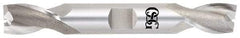 OSG - 11/16", 1-5/16" LOC, 3/4" Shank Diam, 5" OAL, 2 Flute, Cobalt Square End Mill - Double End, Uncoated, Spiral Flute, 30° Helix, Centercutting, Right Hand Cut, Right Hand Flute, Series 522 - Apex Tool & Supply