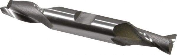 OSG - 7/16", 13/16" LOC, 1/2" Shank Diam, 3-3/4" OAL, 2 Flute, Cobalt Square End Mill - Double End, Uncoated, Spiral Flute, 30° Helix, Centercutting, Right Hand Cut, Right Hand Flute, Series 522 - Apex Tool & Supply
