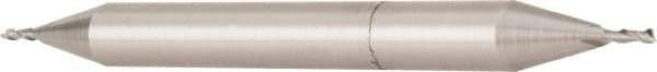 OSG - 19mm, 1-5/16" LOC, 3/4" Shank Diam, 5" OAL, 2 Flute, Cobalt Square End Mill - Double End, Uncoated, Spiral Flute, 30° Helix, Centercutting, Right Hand Cut, Right Hand Flute, Series 582 - Apex Tool & Supply