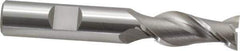 OSG - 1/2", 1-1/4" LOC, 1/2" Shank Diam, 3-1/4" OAL, 2 Flute, Cobalt Square End Mill - Single End, Uncoated, Spiral Flute, 45° Helix, Centercutting, Right Hand Cut, Right Hand Flute, Series 530 - Apex Tool & Supply