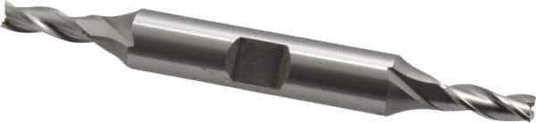 OSG - 3/16", 1/2" LOC, 3/8" Shank Diam, 3-1/4" OAL, 3 Flute, Cobalt Square End Mill - Double End, Uncoated, Spiral Flute, 30° Helix, Centercutting, Right Hand Cut, Right Hand Flute, Series 532 - Apex Tool & Supply