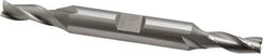 OSG - 1/4", 5/8" LOC, 3/8" Shank Diam, 3-3/8" OAL, 3 Flute, Cobalt Square End Mill - Double End, Uncoated, Spiral Flute, 30° Helix, Centercutting, Right Hand Cut, Right Hand Flute, Series 532 - Apex Tool & Supply