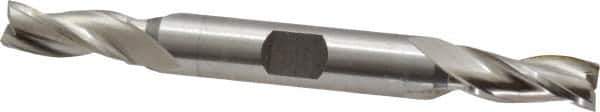 OSG - 5/16", 3/4" LOC, 3/8" Shank Diam, 3-1/2" OAL, 3 Flute, Cobalt Square End Mill - Double End, Uncoated, Spiral Flute, 30° Helix, Centercutting, Right Hand Cut, Right Hand Flute, Series 532 - Apex Tool & Supply