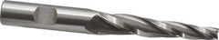 OSG - 3° Taper Angle per Side, 1/4" Small End Diam, 2-1/4" LOC, Cobalt 3 Flute Tapered Square End Mill - 4-1/4" OAL, 1/2" Shank Diam, Spiral Flute, 25° Helix - Apex Tool & Supply
