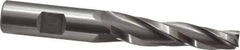 OSG - 3° Taper Angle per Side, 3/8" Small End Diam, 2-1/4" LOC, Cobalt 3 Flute Tapered Square End Mill - 4-3/8" OAL, 5/8" Shank Diam, Spiral Flute, 25° Helix - Apex Tool & Supply