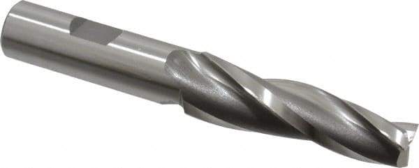 OSG - 3° Taper Angle per Side, 1/2" Small End Diam, 2-1/4" LOC, Cobalt 3 Flute Tapered Square End Mill - 4-3/8" OAL, 5/8" Shank Diam, Spiral Flute, 25° Helix - Apex Tool & Supply