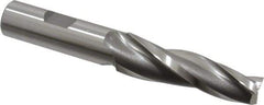 OSG - 3° Taper Angle per Side, 1/2" Small End Diam, 2-1/4" LOC, Cobalt 3 Flute Tapered Square End Mill - 4-3/8" OAL, 5/8" Shank Diam, Spiral Flute, 25° Helix - Apex Tool & Supply