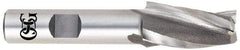 OSG - 5° Taper Angle per Side, 3/16" Small End Diam, 2-1/2" LOC, Cobalt 3 Flute Tapered Square End Mill - 4-5/8" OAL, 5/8" Shank Diam, Spiral Flute, 25° Helix - Apex Tool & Supply