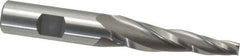 OSG - 5° Taper Angle per Side, 1/4" Small End Diam, 2-1/4" LOC, Cobalt 3 Flute Tapered Square End Mill - 4-3/8" OAL, 5/8" Shank Diam, Spiral Flute, 25° Helix - Apex Tool & Supply