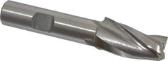 OSG - 5° Taper Angle per Side, 1/2" Small End Diam, 1-1/4" LOC, Cobalt 3 Flute Tapered Square End Mill - 3-1/4" OAL, 1/2" Shank Diam, Spiral Flute, 25° Helix - Apex Tool & Supply
