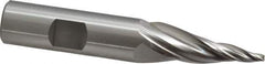 OSG - 10° Taper Angle per Side, 3/32" Small End Diam, 1-1/2" LOC, Cobalt 3 Flute Tapered Square End Mill - 3-5/8" OAL, 5/8" Shank Diam, Spiral Flute, 25° Helix - Apex Tool & Supply