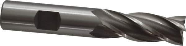 OSG - 5/8", 1-5/8" LOC, 5/8" Shank Diam, 3-3/4" OAL, 4 Flute, Cobalt Square End Mill - Single End, Uncoated, Spiral Flute, 30° Helix, Right Hand Cut, Right Hand Flute, Series 540 - Apex Tool & Supply