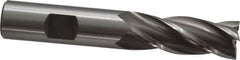 OSG - 5/8", 1-5/8" LOC, 5/8" Shank Diam, 3-3/4" OAL, 4 Flute, Cobalt Square End Mill - Single End, Uncoated, Spiral Flute, 30° Helix, Right Hand Cut, Right Hand Flute, Series 540 - Apex Tool & Supply