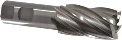 OSG - 1-1/8", 2" LOC, 7/8" Shank Diam, 4-1/4" OAL, 6 Flute, Cobalt Square End Mill - Single End, Uncoated, Spiral Flute, 30° Helix, Right Hand Cut, Right Hand Flute, Series 540 - Apex Tool & Supply
