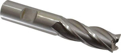 OSG - 16mm, 1-5/8" LOC, 5/8" Shank Diam, 3-3/4" OAL, 4 Flute, Cobalt Square End Mill - Single End, Uncoated, Spiral Flute, 30° Helix, Right Hand Cut, Right Hand Flute, Series 581 - Apex Tool & Supply