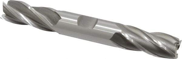 OSG - 3/4", 1-5/8" LOC, 3/4" Shank Diam, 5-5/8" OAL, 4 Flute, Cobalt Square End Mill - Double End, Uncoated, Spiral Flute, 30° Helix, Right Hand Cut, Right Hand Flute, Series 542 - Apex Tool & Supply