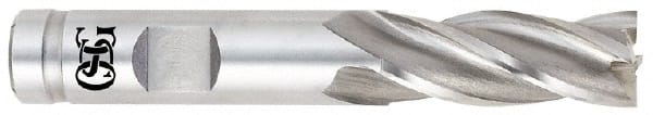 OSG - 2", 2" LOC, 2" Shank Diam, 5-3/4" OAL, 6 Flute, Cobalt Square End Mill - Apex Tool & Supply