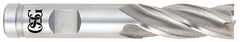 OSG - 2", 2" LOC, 2" Shank Diam, 5-3/4" OAL, 6 Flute, Cobalt Square End Mill - Apex Tool & Supply