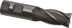 OSG - 1", 2" LOC, 1" Shank Diam, 4-1/2" OAL, 4 Flute, Cobalt Square End Mill - Single End, Uncoated, Spiral Flute, 30° Helix, Centercutting, Right Hand Cut, Right Hand Flute, Series 541 - Apex Tool & Supply