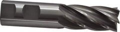 OSG - 1", 2" LOC, 1" Shank Diam, 4-1/2" OAL, 6 Flute, Cobalt Square End Mill - Single End, Uncoated, Spiral Flute, 30° Helix, Centercutting, Right Hand Cut, Right Hand Flute, Series 541 - Apex Tool & Supply