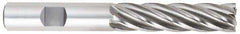 OSG - 7/8", 3-1/2" LOC, 7/8" Shank Diam, 5-3/4" OAL, 4 Flute, Cobalt Square End Mill - Single End, Uncoated, Spiral Flute, 30° Helix, Centercutting, Right Hand Cut, Right Hand Flute, Series 546 - Apex Tool & Supply