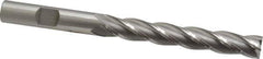 OSG - 3/8", 2-1/2" LOC, 3/8" Shank Diam, 4-1/4" OAL, 4 Flute, Cobalt Square End Mill - Single End, Uncoated, Spiral Flute, 30° Helix, Centercutting, Right Hand Cut, Right Hand Flute, Series 558 - Apex Tool & Supply