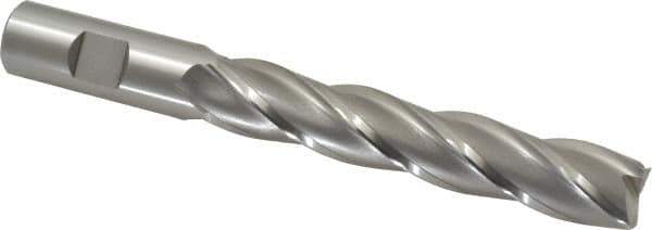 OSG - 3/4", 4" LOC, 3/4" Shank Diam, 6-1/4" OAL, 4 Flute, Cobalt Square End Mill - Single End, Uncoated, Spiral Flute, 30° Helix, Centercutting, Right Hand Cut, Right Hand Flute, Series 558 - Apex Tool & Supply