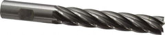 OSG - 3/4", 4" LOC, 3/4" Shank Diam, 6-1/4" OAL, 6 Flute, Cobalt Square End Mill - Single End, Uncoated, Spiral Flute, 30° Helix, Centercutting, Right Hand Cut, Right Hand Flute, Series 558 - Apex Tool & Supply