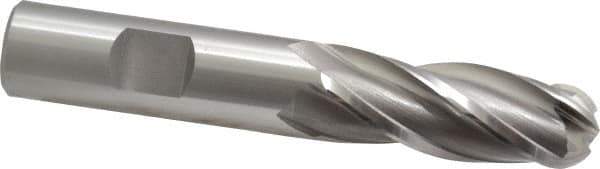 OSG - 5/8" Diam, 1-5/8" LOC, 4 Flute Cobalt Ball End Mill - Uncoated, Single End, 3-3/4" OAL, 5/8" Shank Diam, Spiral Flute - Apex Tool & Supply