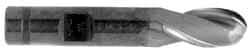 OSG - 7/8" Diam, 2" LOC, 2 Flute Cobalt Ball End Mill - Uncoated, Single End, 4-1/4" OAL, 7/8" Shank Diam, Spiral Flute - Apex Tool & Supply