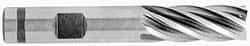 OSG - 1/2", 1-1/4" LOC, 1/2" Shank Diam, 3-1/4" OAL, 4 Flute, Powdered Metal Square End Mill - Single End, Uncoated, Spiral Flute, 30° Helix, Centercutting, Right Hand Cut, Right Hand Flute, Series 641 - Apex Tool & Supply