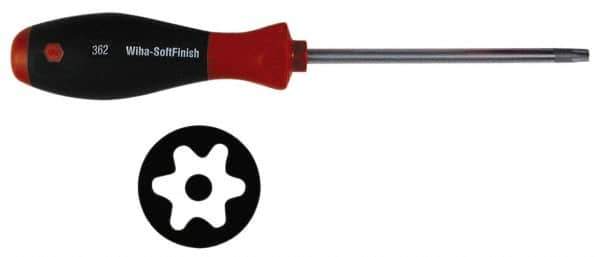 Wiha - TR25 Torx Driver - 4" Blade Length, Ergonomic Handle - Apex Tool & Supply