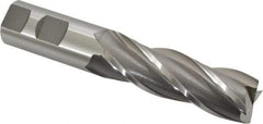 OSG - 1", 3" LOC, 1" Shank Diam, 5-1/2" OAL, 4 Flute, Cobalt Square End Mill - Single End, Uncoated, Spiral Flute, 30° Helix, Centercutting, Right Hand Cut, Right Hand Flute, Series 548 - Apex Tool & Supply