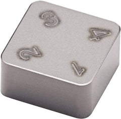 Seco - SNMN222 Grade CBN300 PCBN Turning Insert - Uncoated, 90° Square, 1/4" Inscr Circle, 1/8" Thick, 1/32" Corner Radius - Apex Tool & Supply