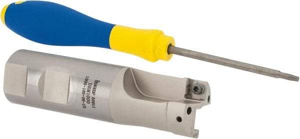 Iscar - 1" Max Drill Depth, 1xD, 1" Diam, Indexable Insert Drill - 1" Shank Diam, Straight Shank - Apex Tool & Supply