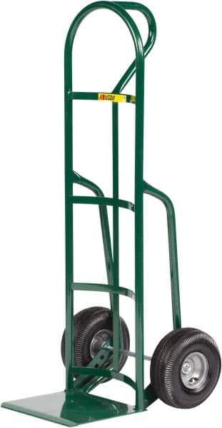 Little Giant - 800 Lb Capacity 49" OAH Hand Truck - 12 x 14" Base Plate, Loop Handle, Steel, Full Pneumatic Wheels - Apex Tool & Supply