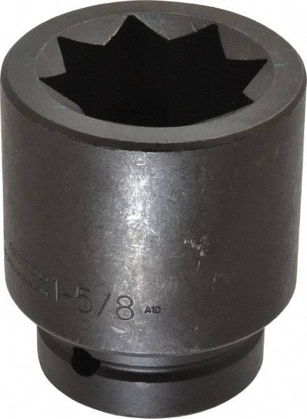 Proto - 1" Drive 1-5/8" Impact Socket - 8 Points, 3-1/2" OAL - Apex Tool & Supply