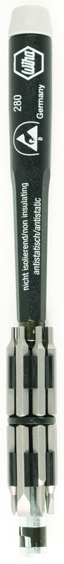 16 Piece - System 4 ESD Safe Micro Bit Set Slotted; Phillips and Hex MM Bits - #75095 - Includes: ESD Safe Handle; Extension and Bit Holder - Apex Tool & Supply