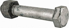 Value Collection - 1-1/4 - 7 Thread, 7-1/2" Length Under Head, Steel Hex Head Bolt - Hot Dipped Galvanized Coated, UNC Thread, ASTM A325 - Apex Tool & Supply
