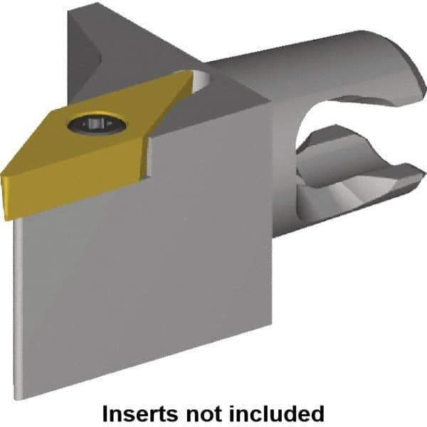 Kennametal - Right Hand Cut, Size KM16, VB.. 1103 Insert Compatiblity, External Modular Turning & Profiling Cutting Unit Head - 10mm Ctr to Cutting Edge, 20mm Head Length, Through Coolant, Series Micro Screw-On - Apex Tool & Supply