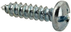 Value Collection - #8 Pan Head Slotted Phillips Sheet Metal Screw - Steel, 5/8" Length Under Head, Grade 2 - Apex Tool & Supply