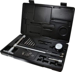 Mitutoyo - 5 Anvil, 10 to 16" Dial Bore Gage - 0.0001" Graduation, 9.8" Gage Depth, Accurate to 0.00008", Carbide Contact Point - Apex Tool & Supply